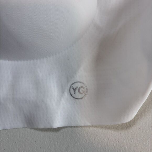 YG Collection White Padded Adjustable Straps Wireless Lined Bralette Bra Large L - Picture 4 of 4